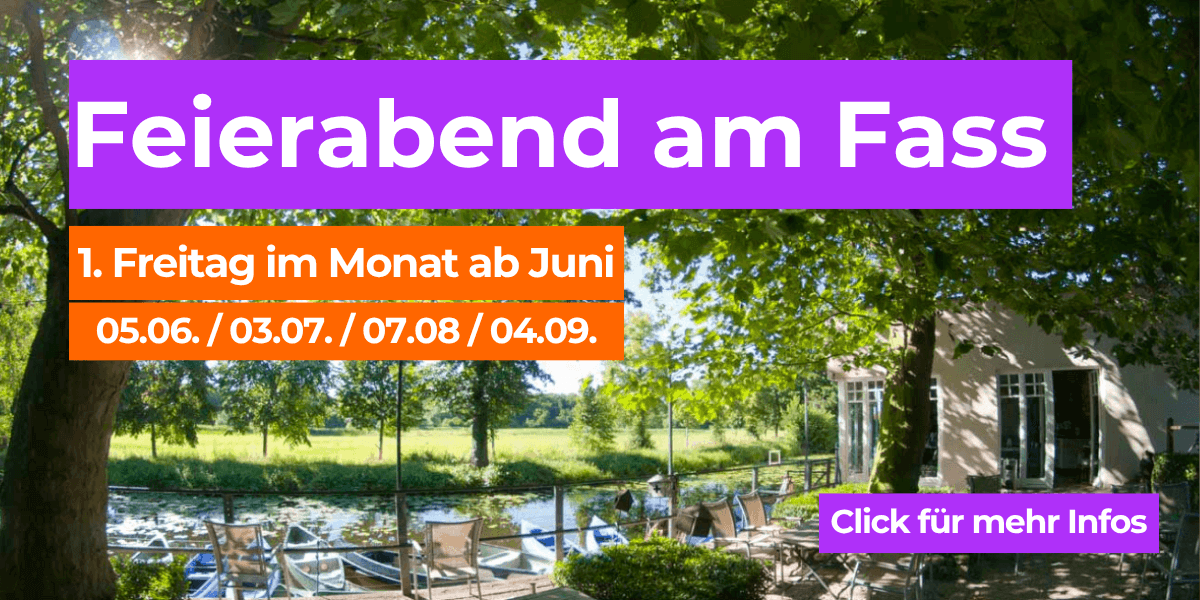 Feierabend am Fass Afterwork am Fluss